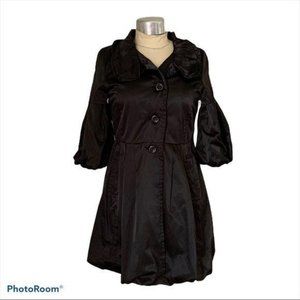 Vintage Moah Moah Jacket Coat Satin Cotton Fluted